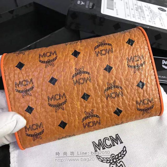 MCM錢包 8076 原單新款爆款 MCM蝴蝶結 三折中長款女錢包  mdmc1109